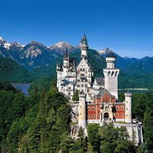 Схема вышивки «Замок Нойшванштайн»