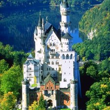 Схема вышивки «Замок Нойшванштайн»