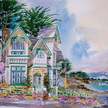 Схема вышивки «Домик»