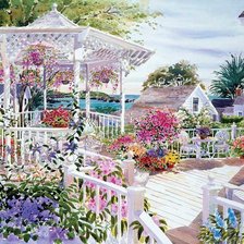 Схема вышивки «Домик»