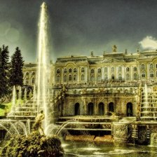 Схема вышивки «летний дворец ночью»