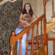 Схема вышивки «Девушка на леснице»