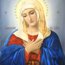 Схема вышивки «умиление пресвятой богородицы»