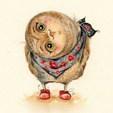Схема вышивки «Совы Инги Пальцер»