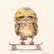 Схема вышивки «Совы Инги Пальцер»