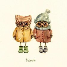 Схема вышивки «Совы Инги Пальцер»