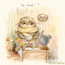 Схема вышивки «Совы Инги Пальцер»