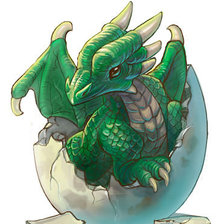 Схема вышивки «дракоша»