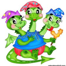 Схема вышивки «дракончик»