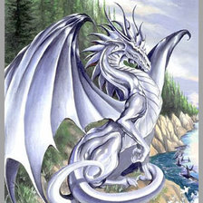 Схема вышивки «дракон»