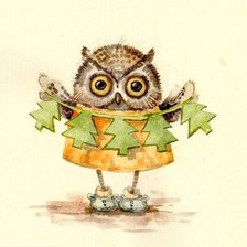 Схема вышивки «Совы Инги Пальцер»