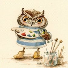 Схема вышивки «Совы Инги Пальцер»