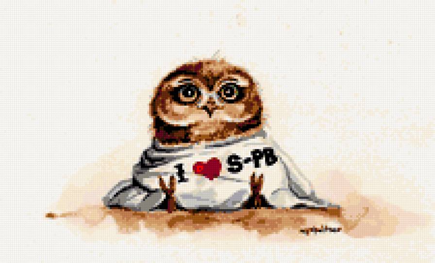 Совы Инги Пальцер - кратинки, птицы, совы - предпросмотр