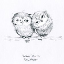 Схема вышивки «Совы Инги Пальцер»