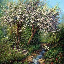 Схема вышивки «Времена года Весна»