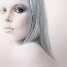 Схема вышивки «:Женский  портрет»