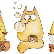 Схема вышивки «коты. колаж. часть 2»