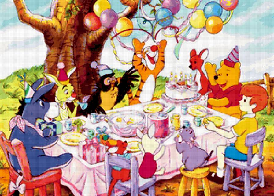 Винни- Пух и его друзья - сказка, иа, пятачок, винни-пух, мультфильм, персонажи - предпросмотр