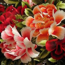 Схема вышивки «цветы»