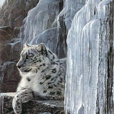 Схема вышивки «Снежный барс»