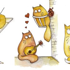 Схема вышивки «коты. колаж. часть 3»