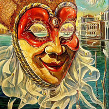 Схема вышивки «маска»