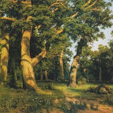 Схема вышивки «Дубовая роща. Шишкин»