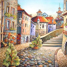 Схема вышивки «Солнечный городок»