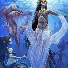 Схема вышивки «русалки»