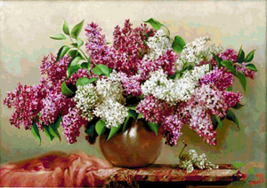 Душистая сирень - полевые цветы, сирень, букет, красота, цветы, букеты, картина, цветочки - предпросмотр
