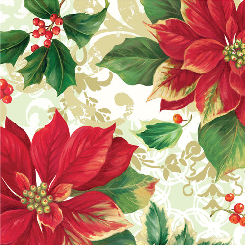 Рождественская подушка - цветок, флора, цветы, подушка, пуансетия, рождество, подушки - оригинал