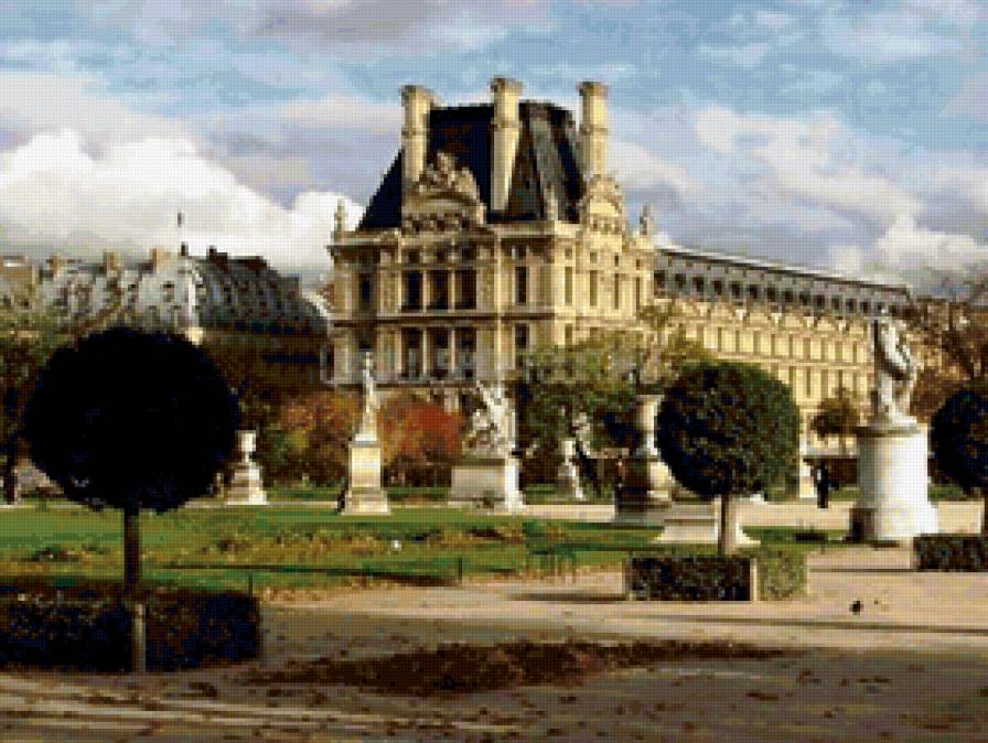 замки мира - дворец, особняк, статуи, замок, усадьба, дворцы, сквер - предпросмотр