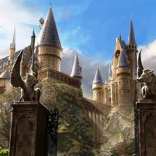 Схема вышивки «замок гарри поттера»