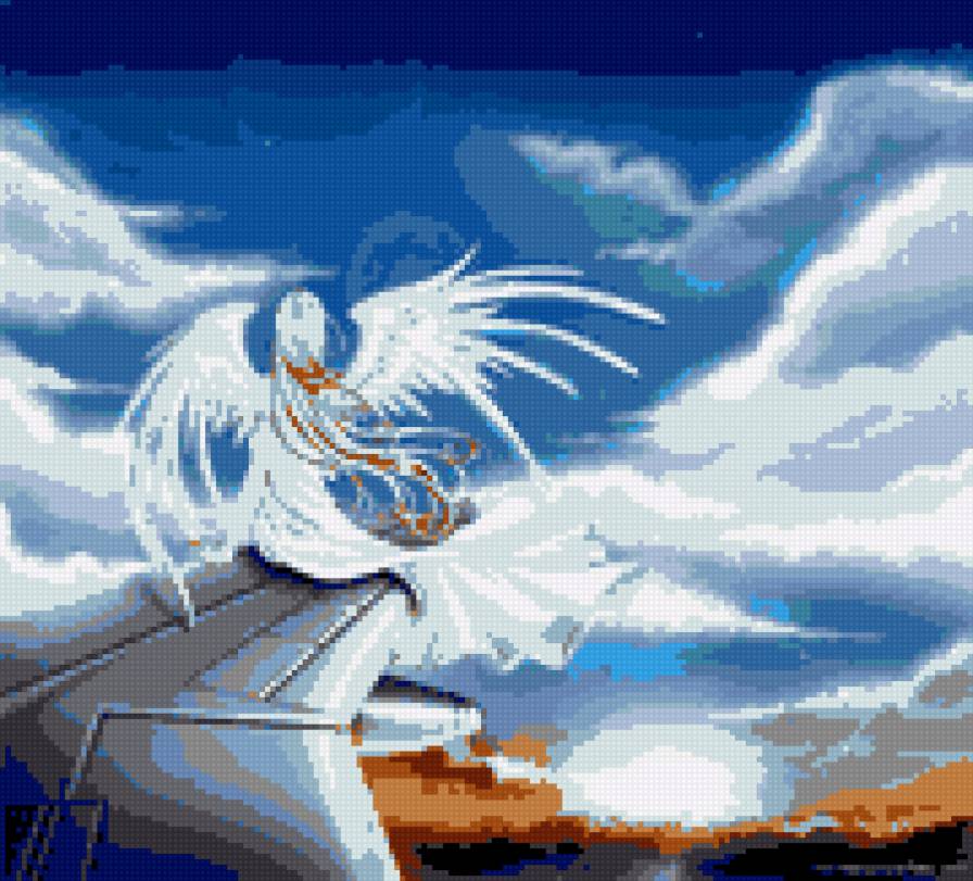 авиарейс - полет, ангелочек, авиарейс, небо, самолет, ангел - предпросмотр