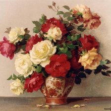 Схема вышивки «Пионы»