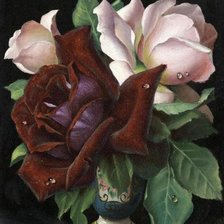 Схема вышивки «Розы»