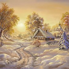 Схема вышивки «Зима»