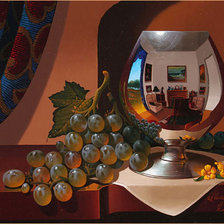 Натюрморт с виноградом