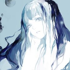 Схема вышивки «Подводная девушка»