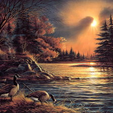 Схема вышивки «Серия : Птицы»