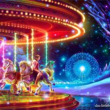 Схема вышивки «Зимний атракцион»