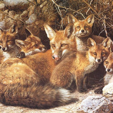 Схема вышивки «Выводок»