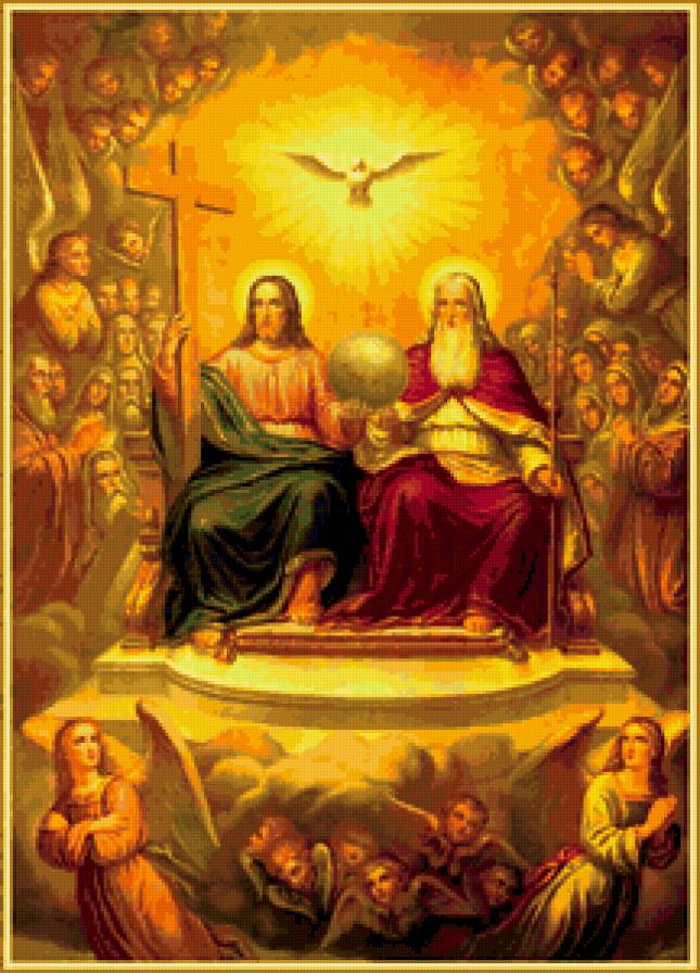 Серия: Икона - пресвятая троица - предпросмотр