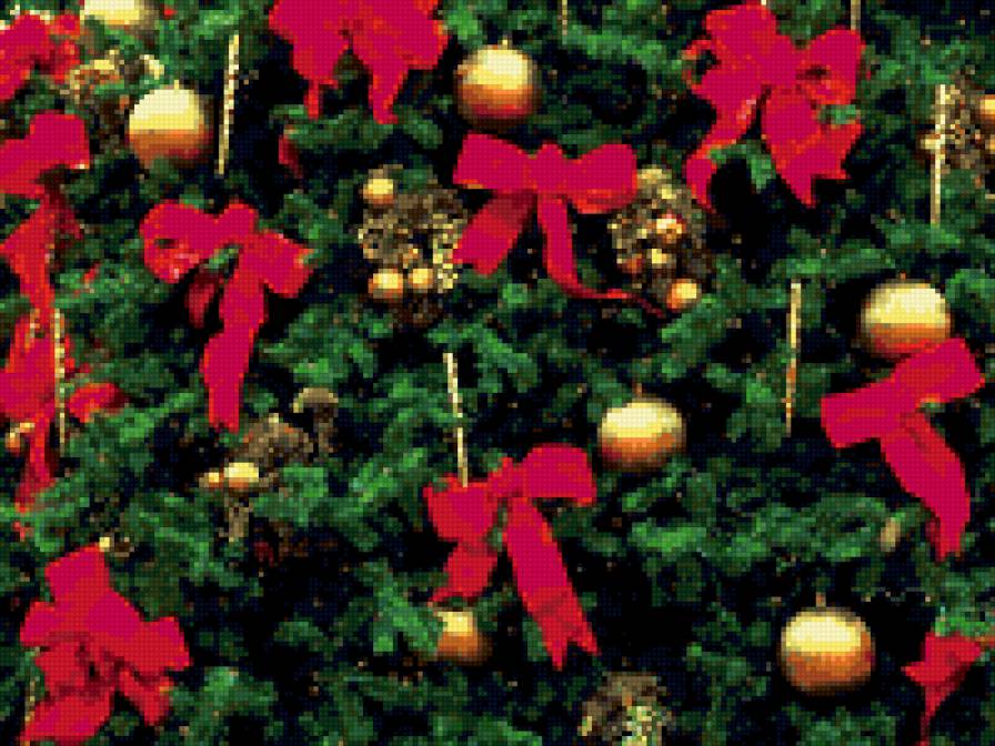 новый год - шары, новый год, елка - предпросмотр