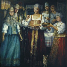 Схема вышивки «гадание»