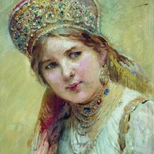 Схема вышивки «русская краса 3»