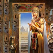 Схема вышивки «жрица»