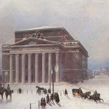 Схема вышивки «СЕРИЯ "МОСКВА ДВОРЯНСКАЯ". БОЛЬШОЙ ТЕАТР В МОСКВЕ»