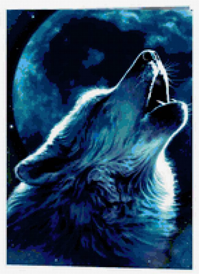 воем на луну - волк - предпросмотр