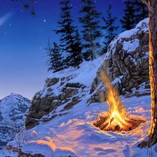 Схема вышивки «костер»